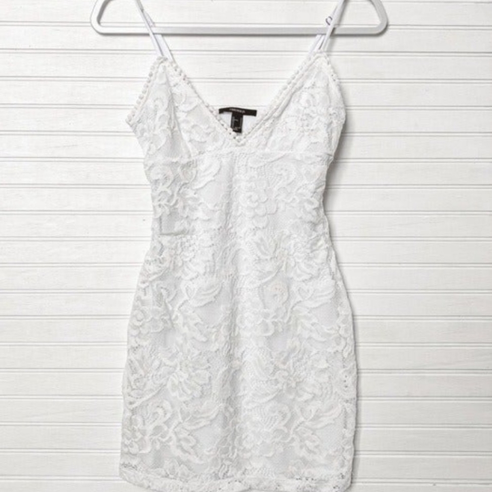 White strap dress